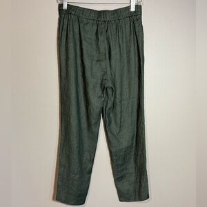 Babaton Conan Linen Pants | Olive Green | Size 4 Aritzia